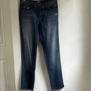 LOFT Women's Dark Blue Straight Leg Jeans